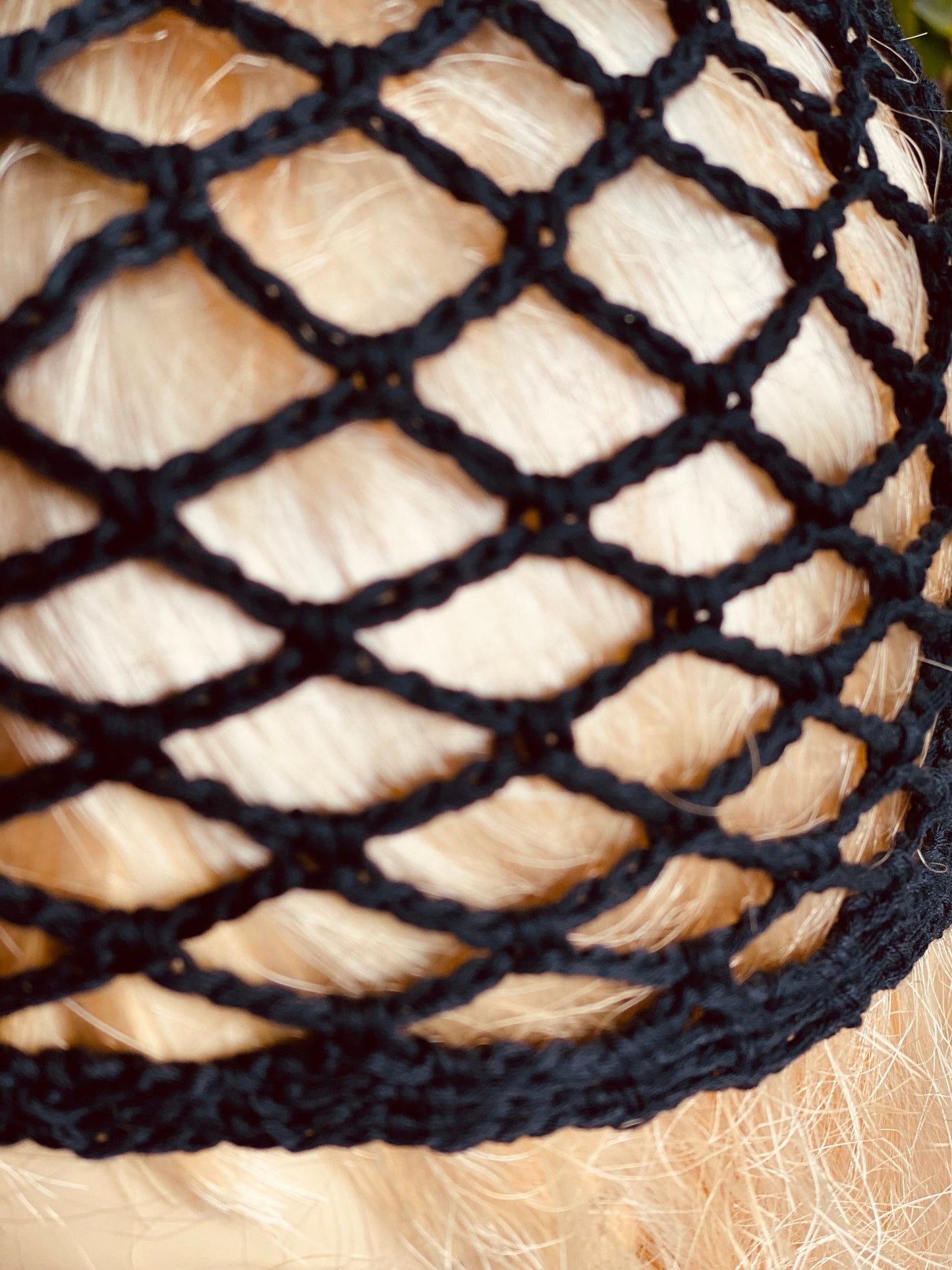 Black Mesh beanie, netted mesh beanie, crochet mesh hat, handmade mesh hat, handmade gift, gift for her, crochet web beanie