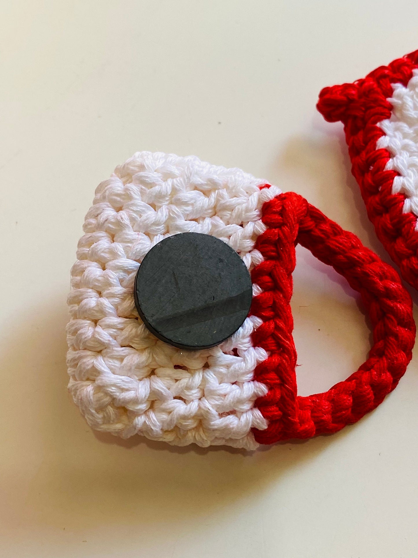 Crochet Zagreb Fridge Magnets: Handmade Cotton Set of 2