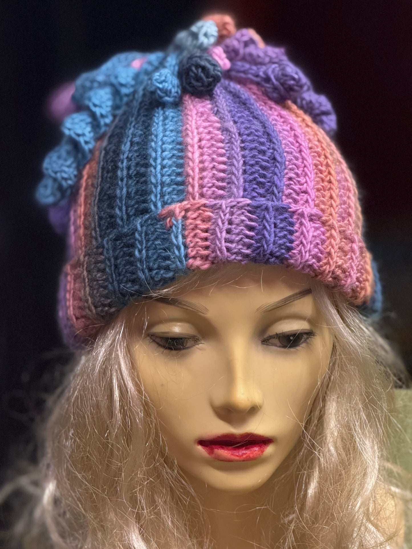Medusa Beanie - Unique Handmade Crochet Hat with Textured Details