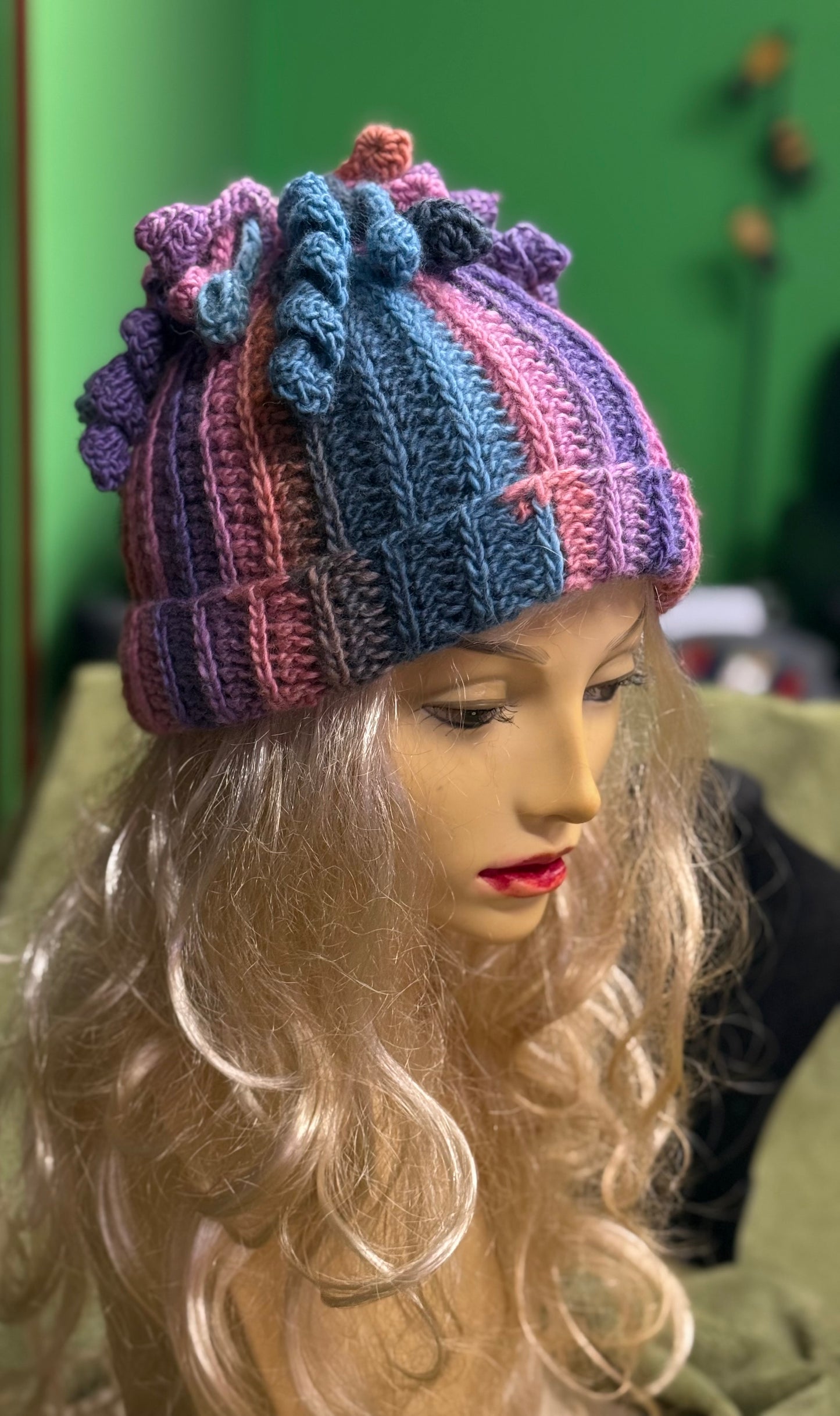 Medusa Beanie - Unique Handmade Crochet Hat with Textured Details
