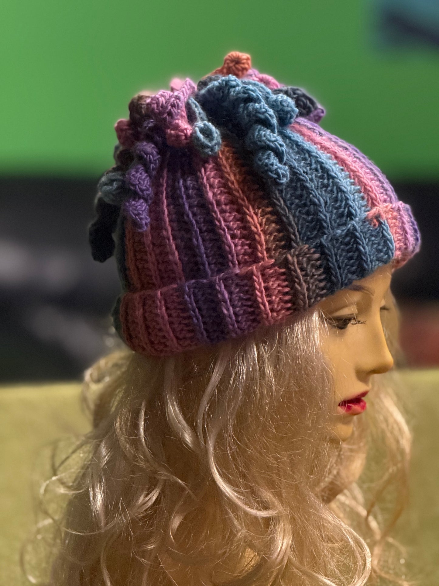 Medusa Beanie - Unique Handmade Crochet Hat with Textured Details