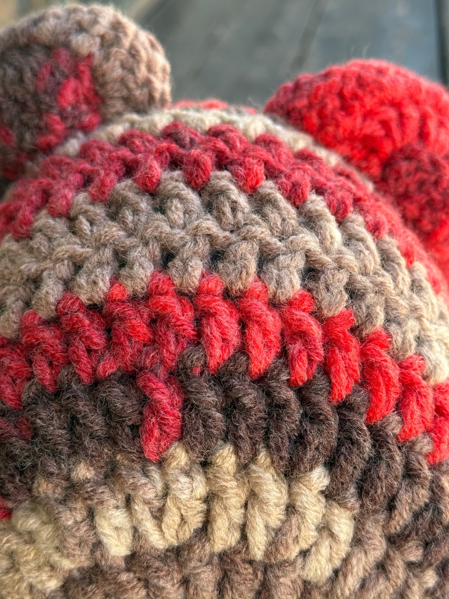 Crochet bear ears hat