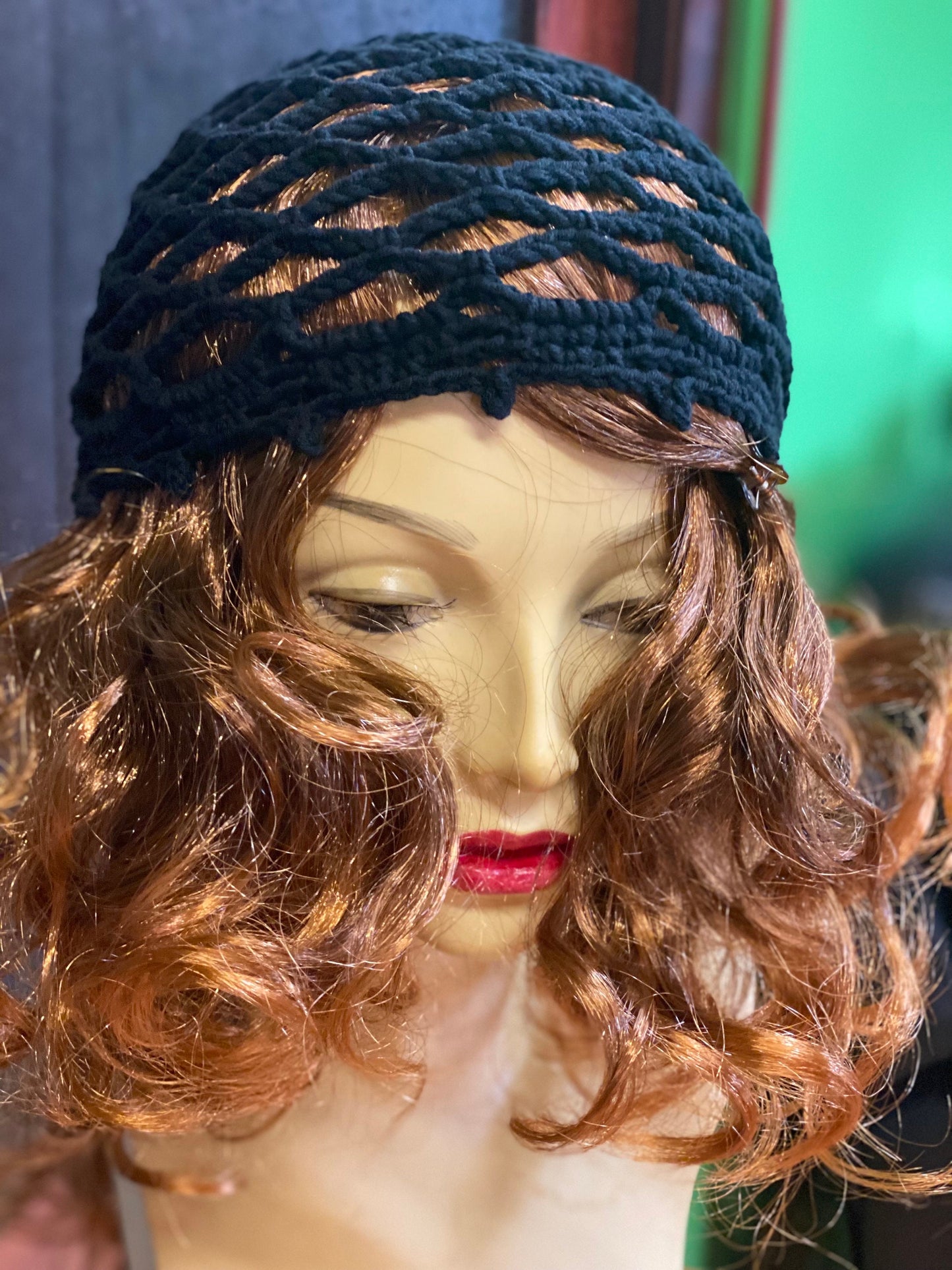 Summer Mesh beanie, crochet beanie, black crochet mesh hat, handmade mesh hat, handmade gift, gift for her, crochet web beanie, Mother’s Day