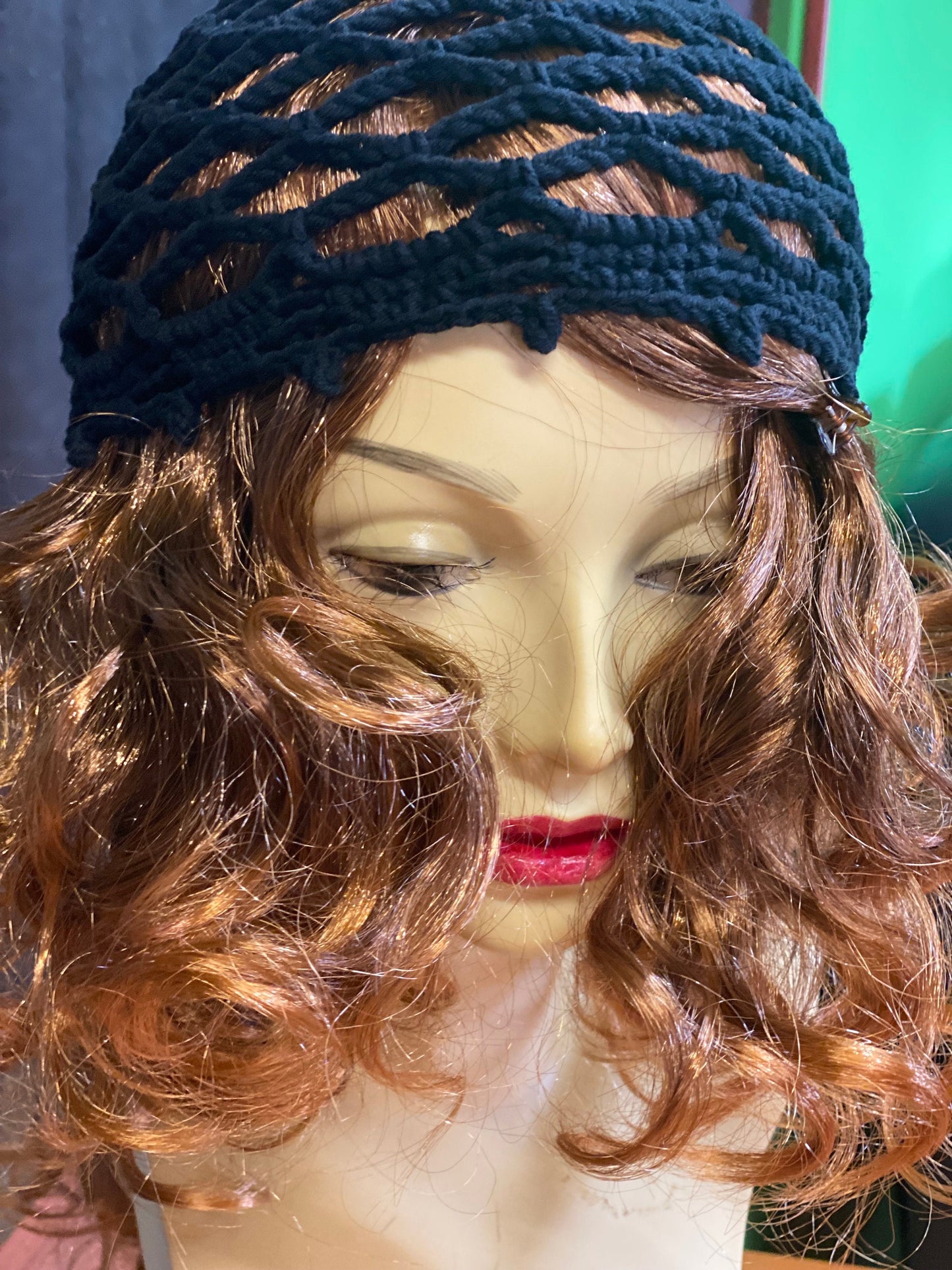 Summer Mesh beanie, crochet beanie, black crochet mesh hat, handmade mesh hat, handmade gift, gift for her, crochet web beanie, Mother’s Day