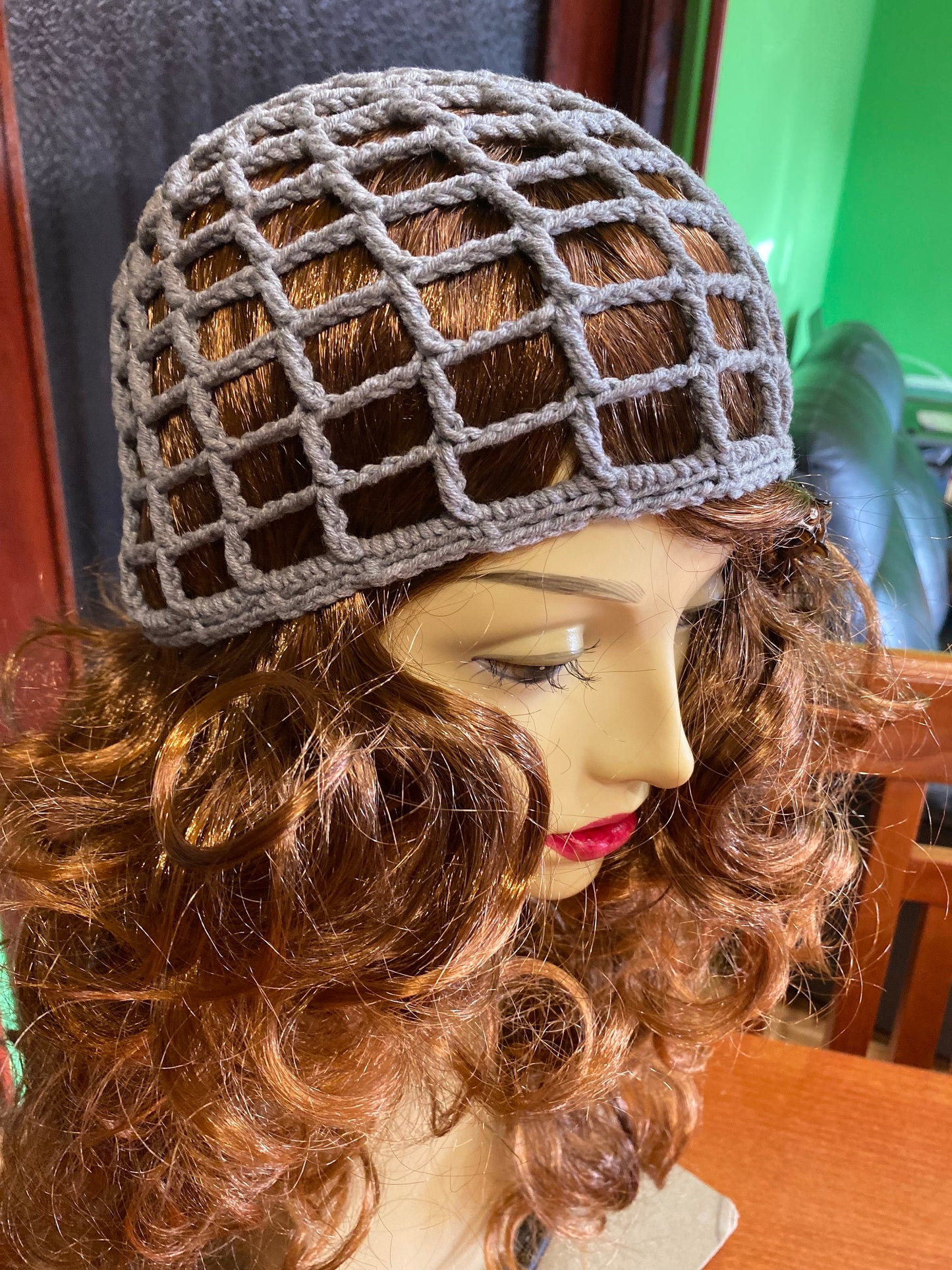 Crochet mesh beanie, netted mesh beanie, web mesh hat, handmade mesh hat, handmade gift, gift for her, crochet lace beanie