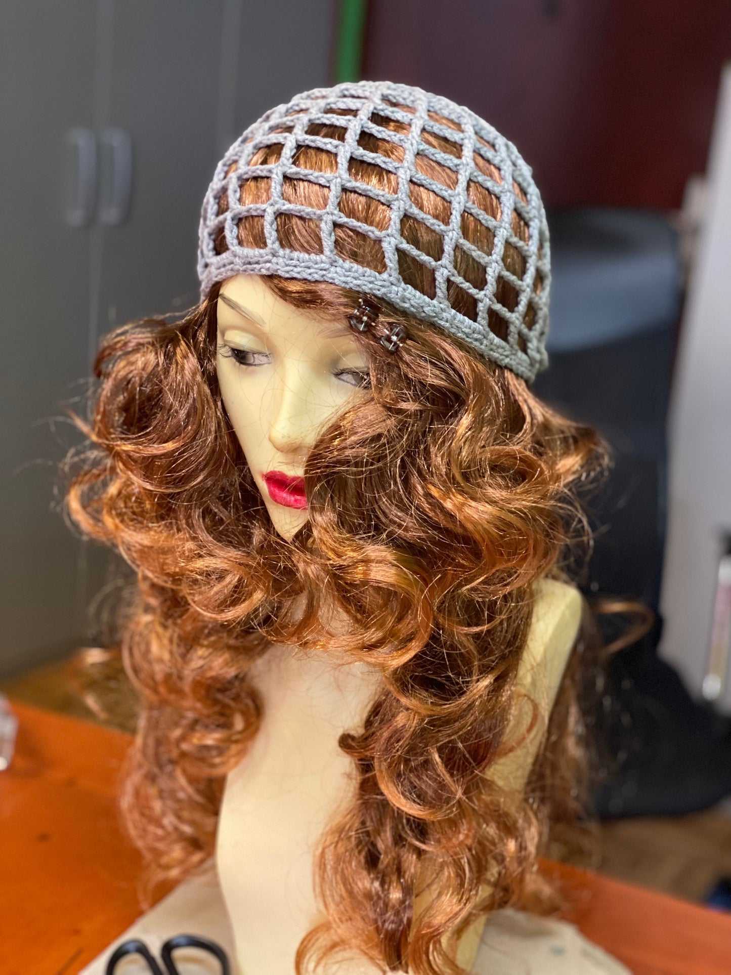Crochet mesh beanie, netted mesh beanie, web mesh hat, handmade mesh hat, handmade gift, gift for her, crochet lace beanie