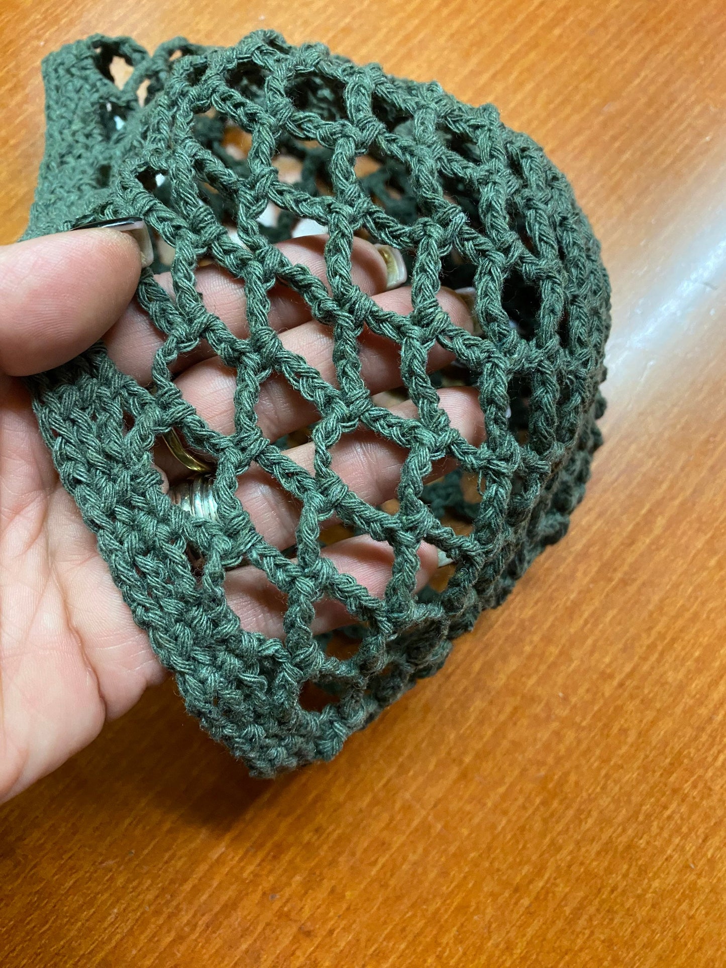 Crochet mesh beanie, black mesh hat, netted mesh beanie, crochet web hat, handmade hat, handmade gift, emerald green mesh beanie