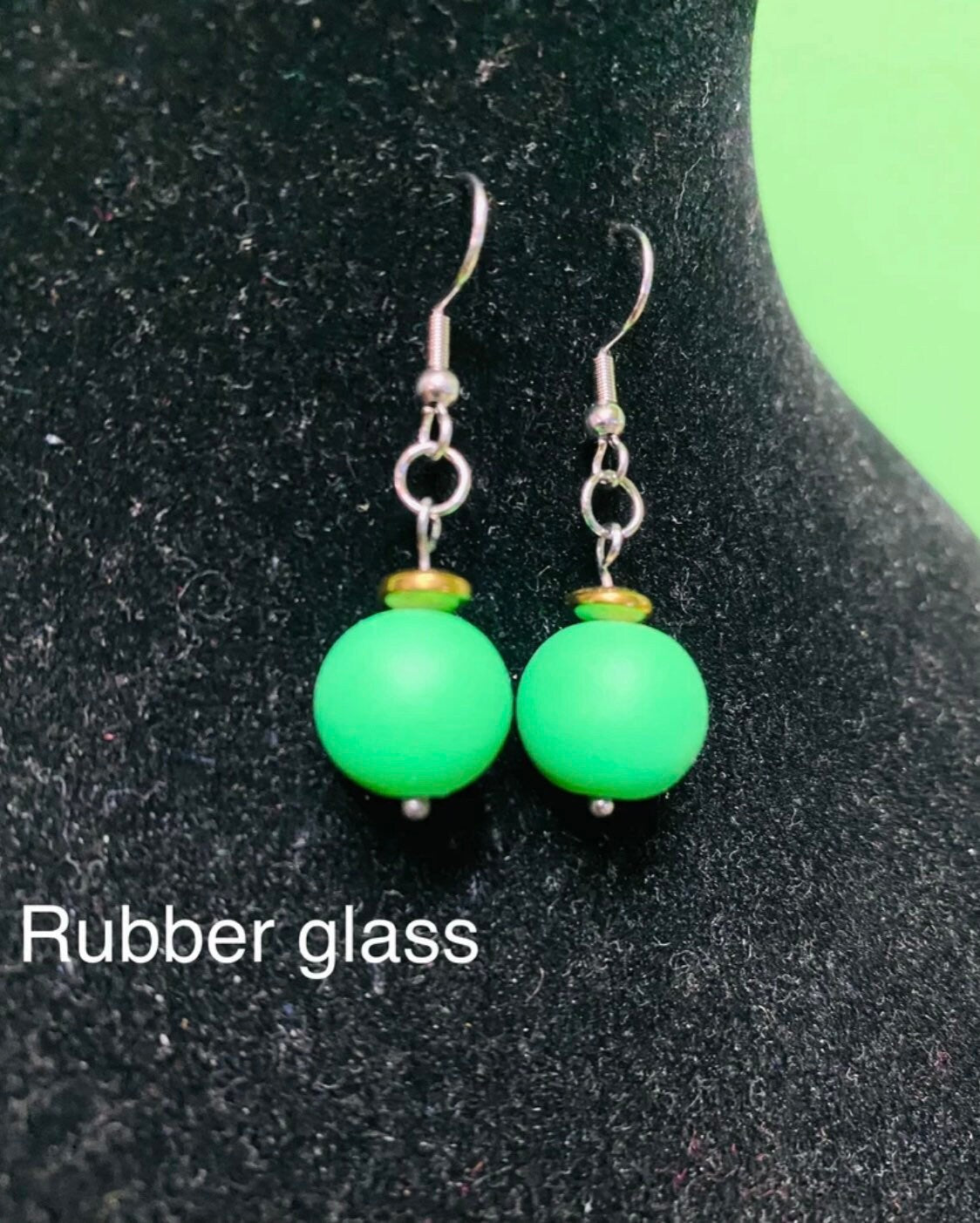 Anime earrings, handmade jewelry, gift for her, agate stone hematite, ceramic, rubber glass, red glass, cross, anime jewelry