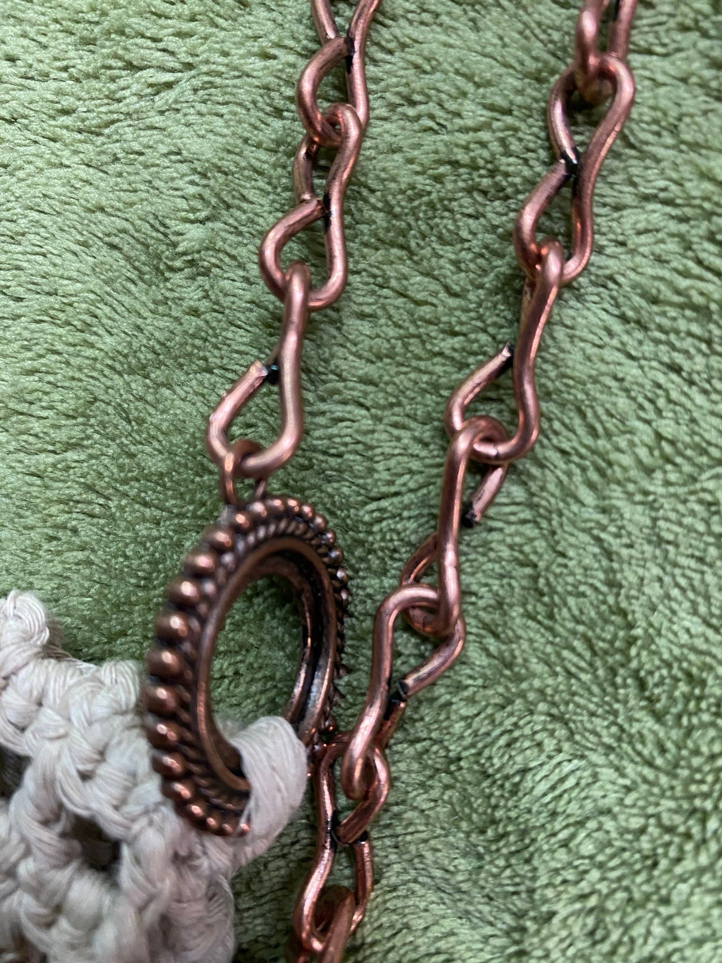Crochet Strawberry Bag: Cotton Net Bag with Rose Gold Chain