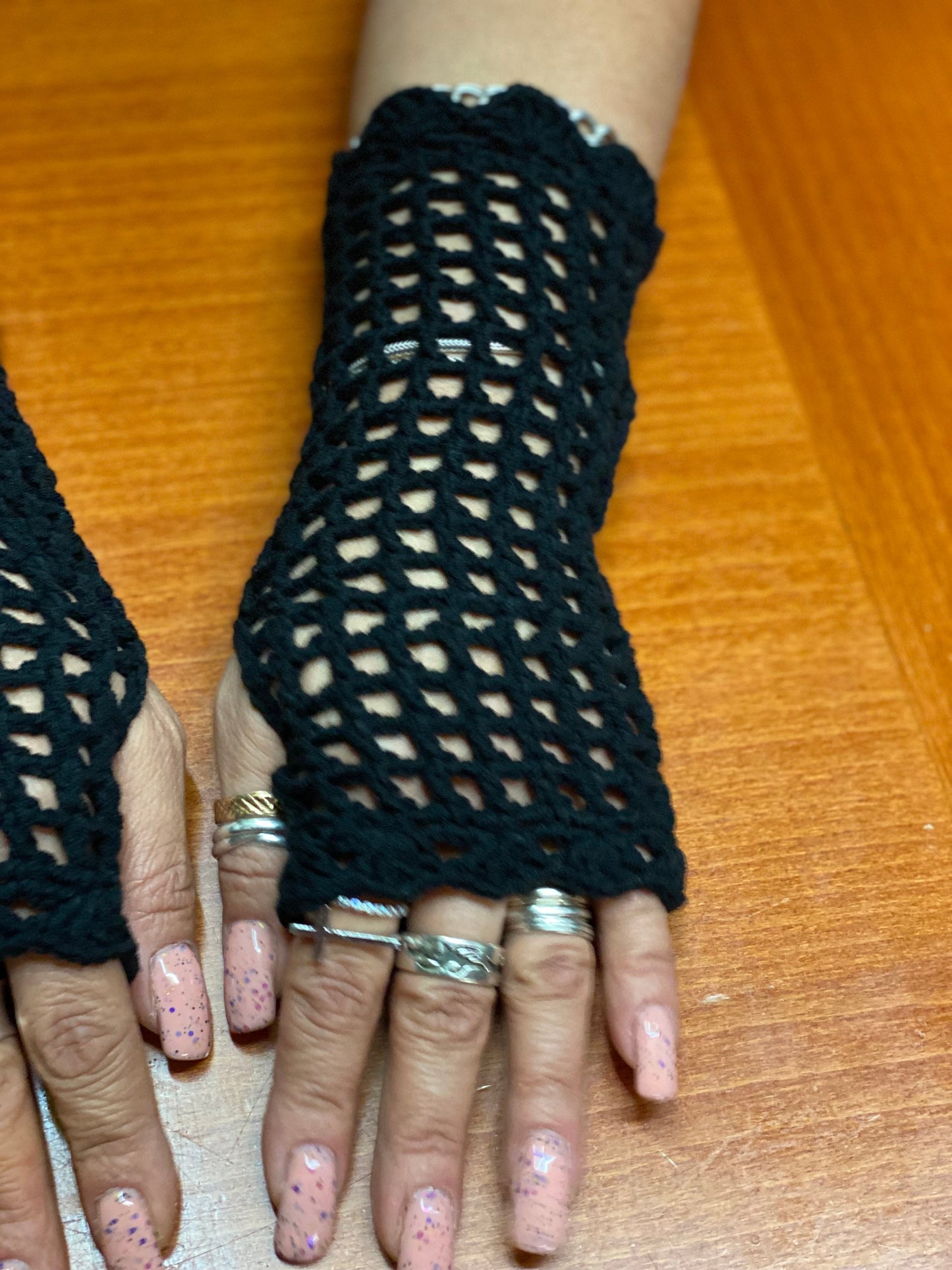 Crochet fishnet gloves Mesh gloves, mesh fingerless gloves, spider web gloves, web gloves, netted fingerless gloves