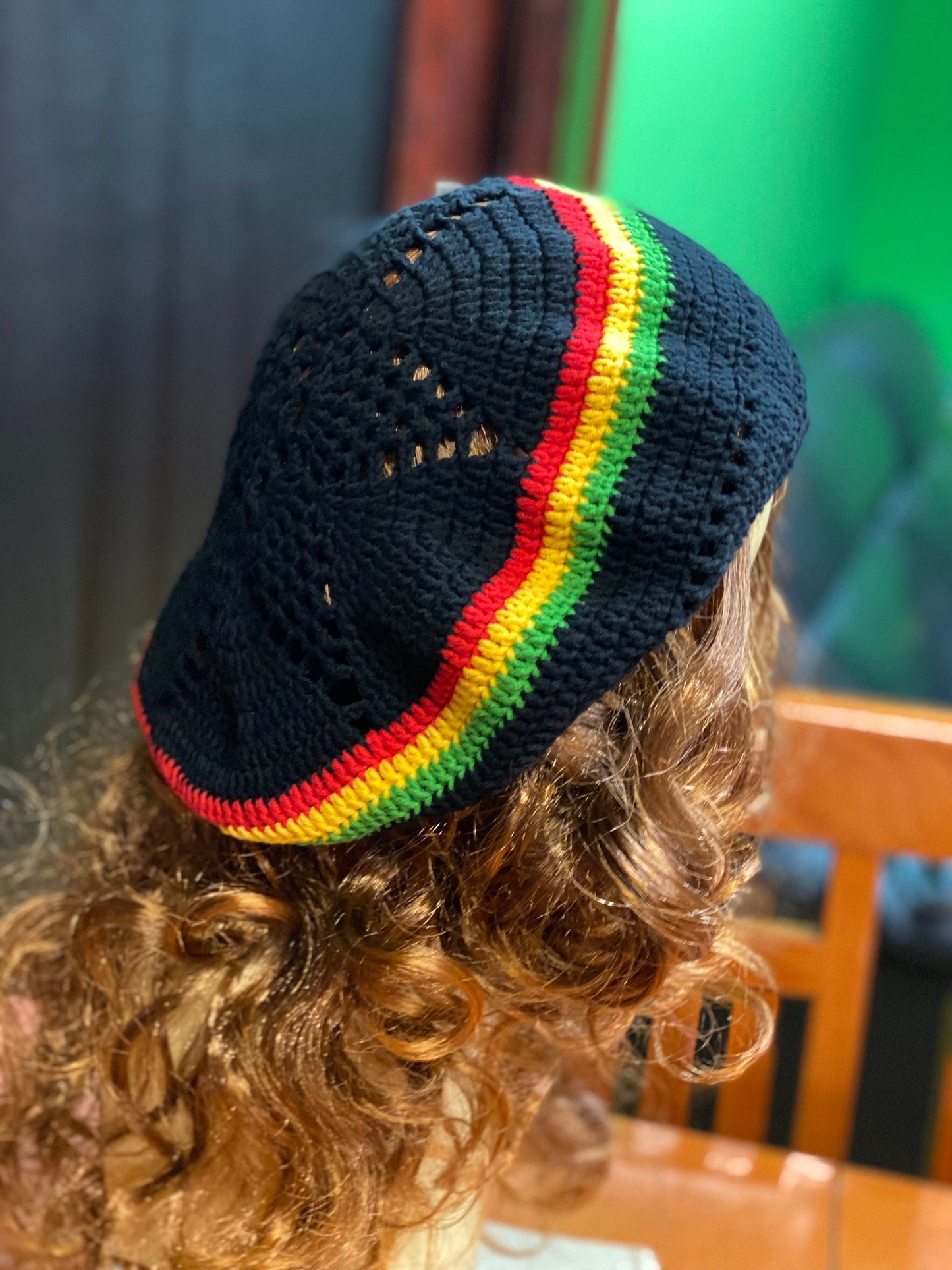 Oversized Rasta Dreadlock Hat: Handmade Crochet Beret
