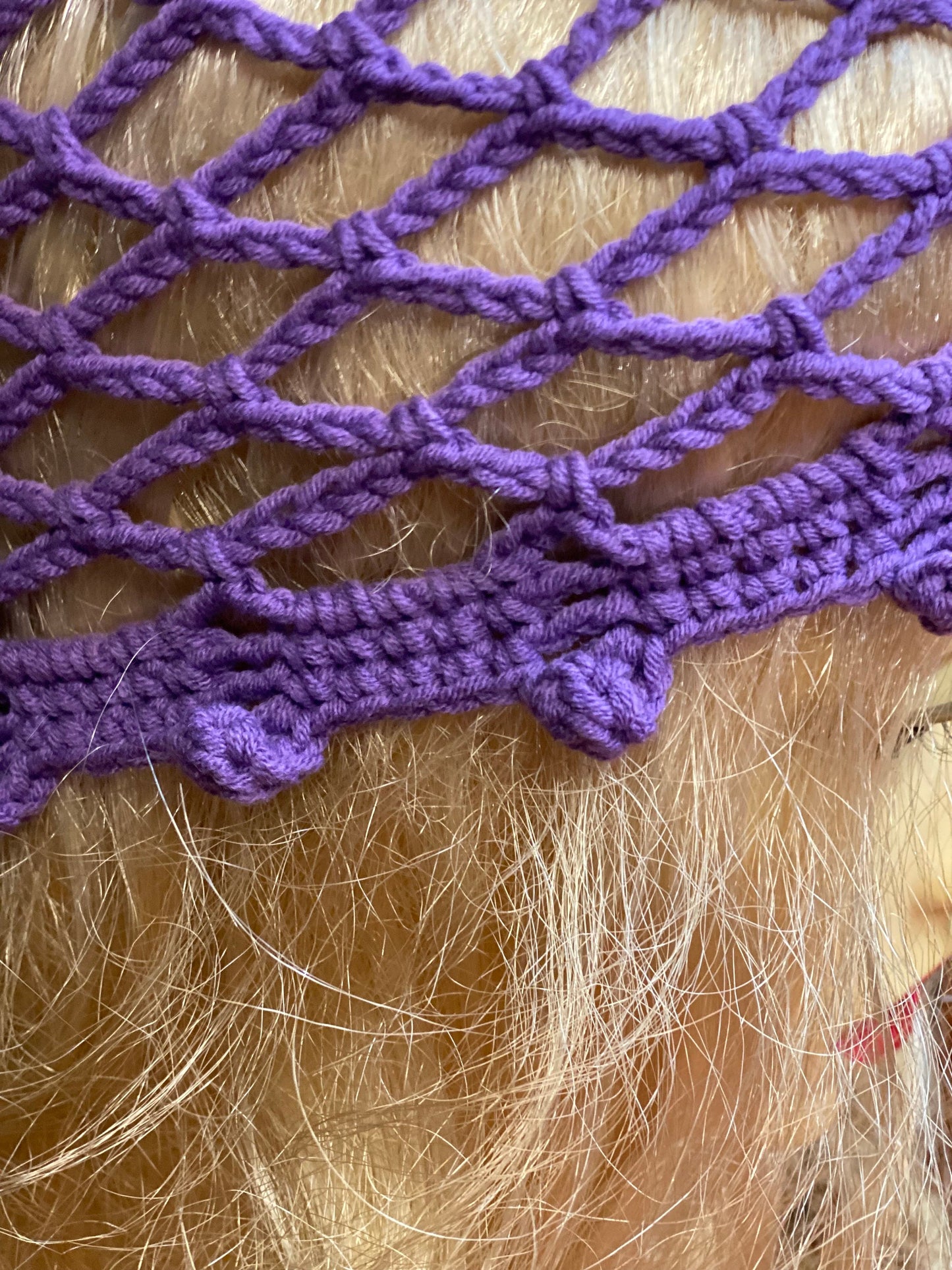 Purple Mesh beanie, netted mesh beanie, lilac crochet mesh hat, handmade mesh hat, handmade gift gift for her  crochet web beanie