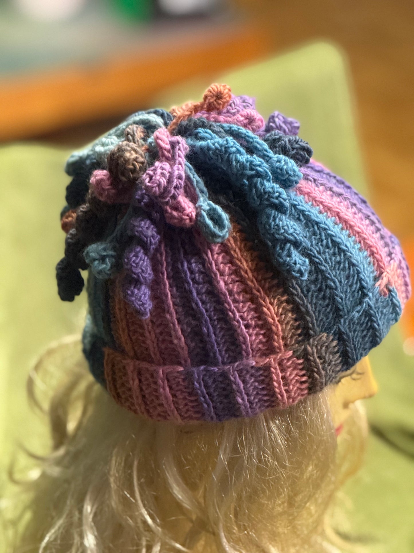 Medusa Beanie - Unique Handmade Crochet Hat with Textured Details