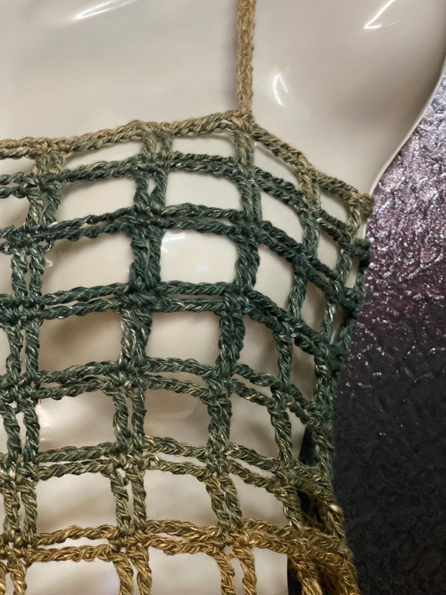 Mesh crochet crop top, tank top, sleeveless shirt, sleeveless crop top, crochet tank top, braces shirt, braces crop top, crochet crop-top