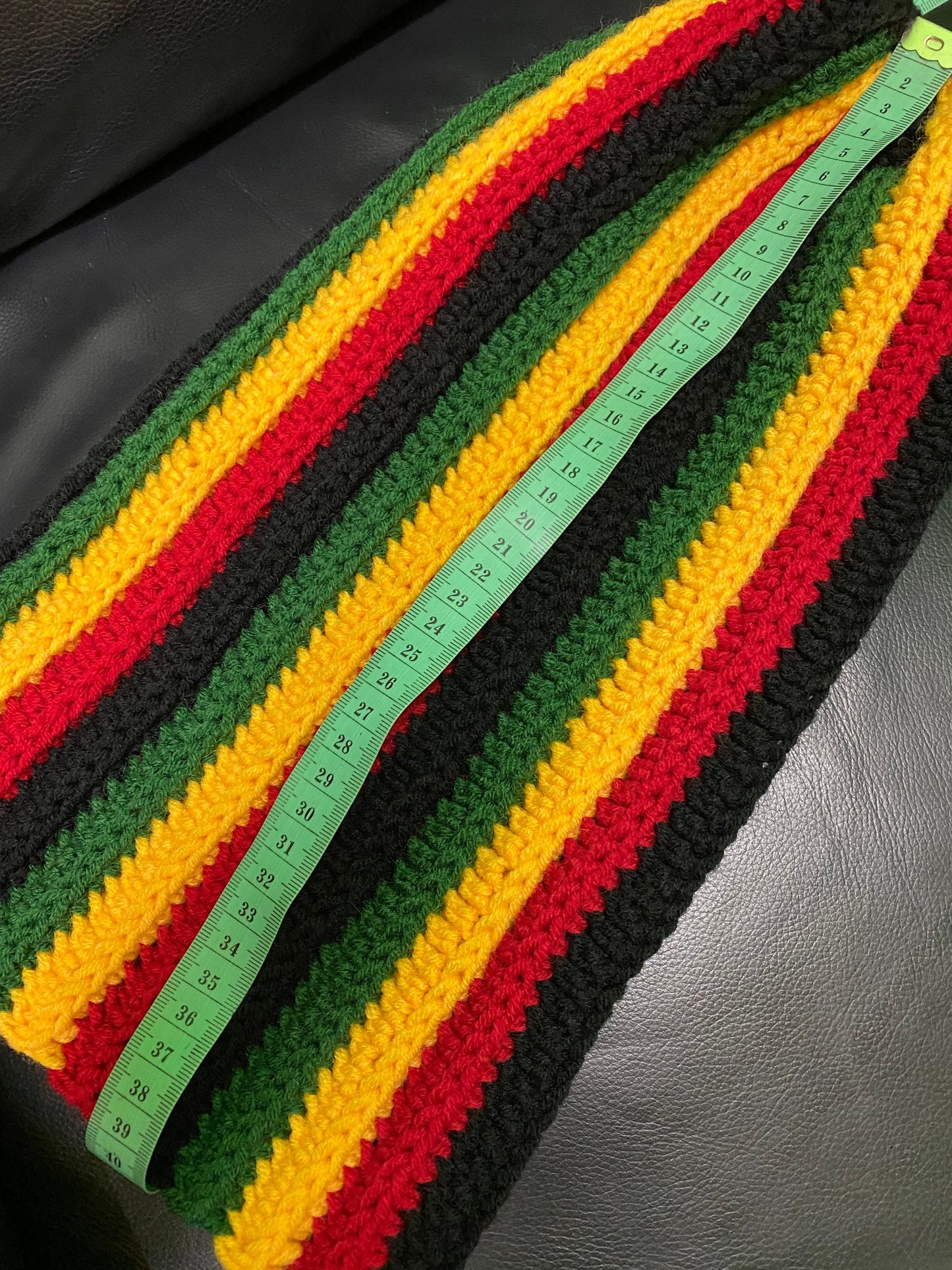 Oversized Rasta Dreadlock Beanie: Handmade Reggae Crochet Hat