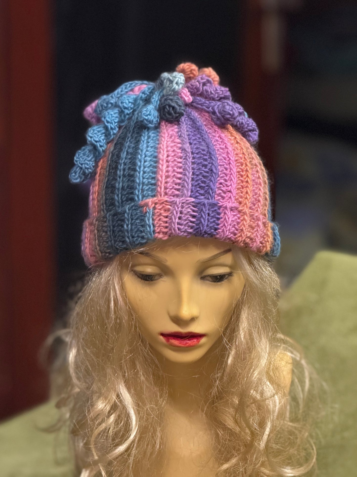 Medusa Beanie - Unique Handmade Crochet Hat with Textured Details