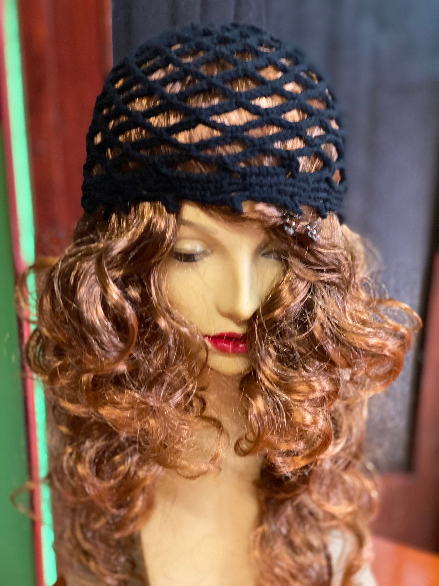 Summer Mesh beanie, crochet beanie, black crochet mesh hat, handmade mesh hat, handmade gift, gift for her, crochet web beanie, Mother’s Day