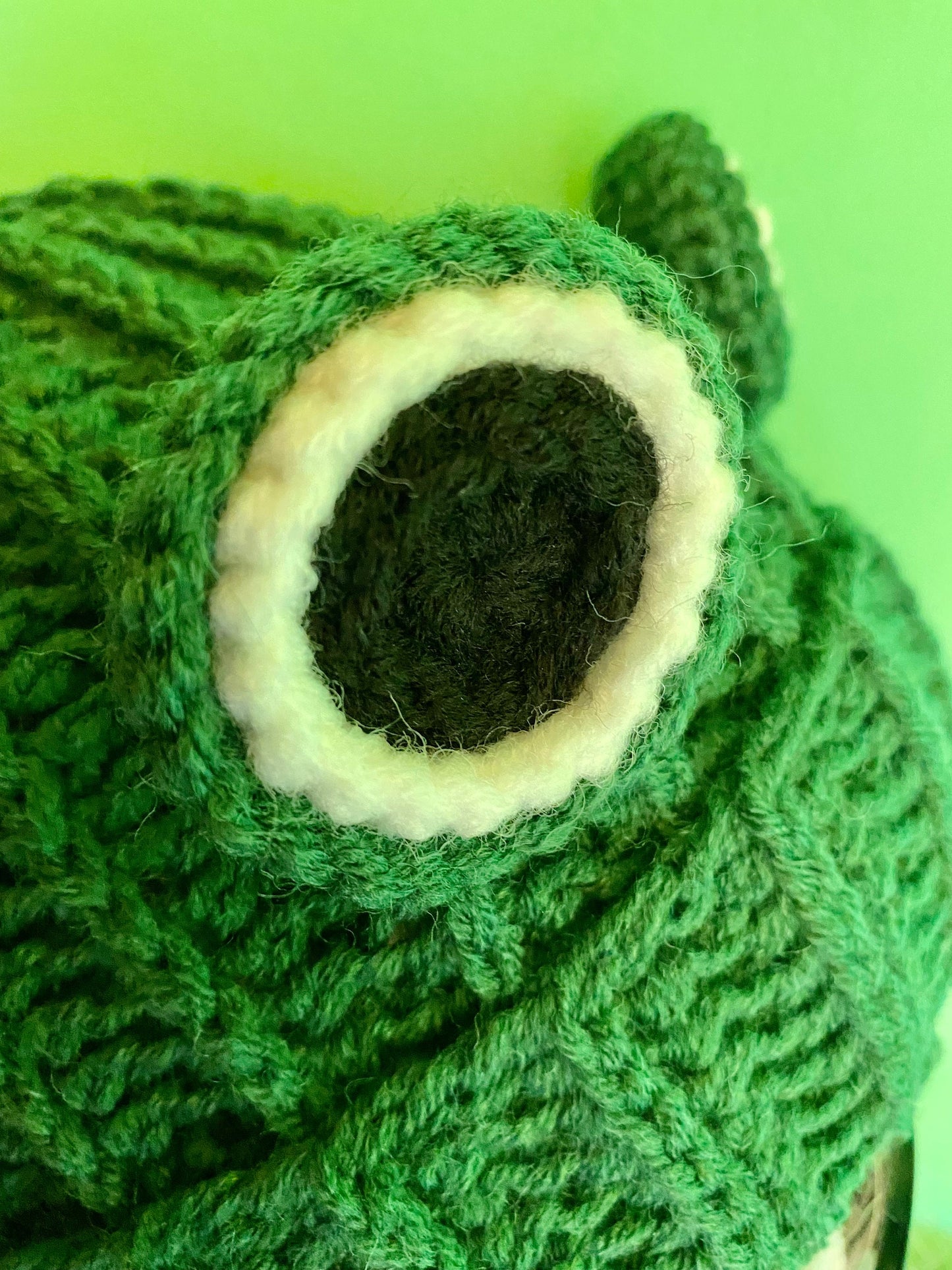Frog beanie, crochet frog hat, alt