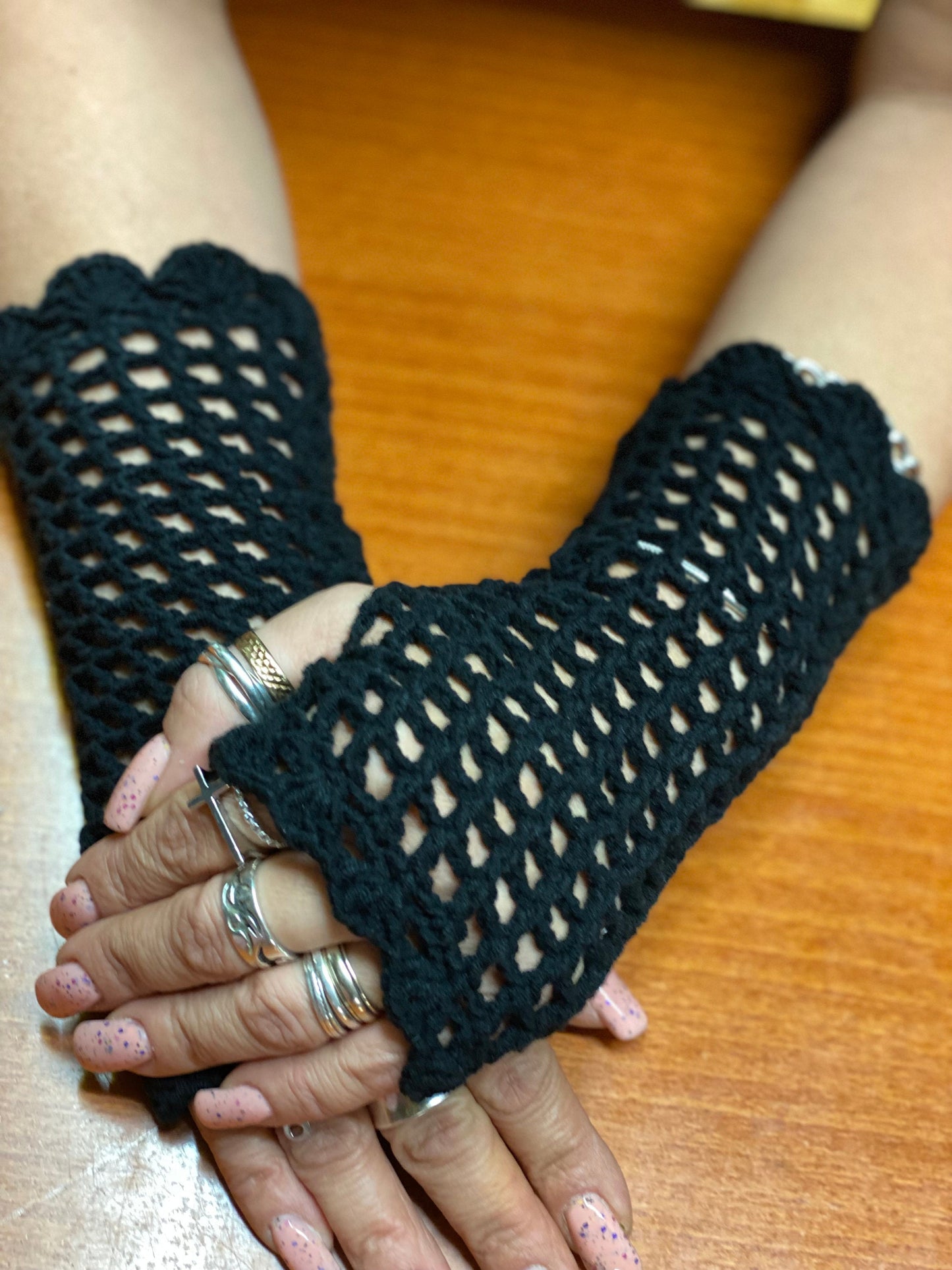 Crochet fishnet gloves, Crochet Mesh gloves, mesh fingerless gloves, spider web gloves, web gloves, netted fingerless gloves