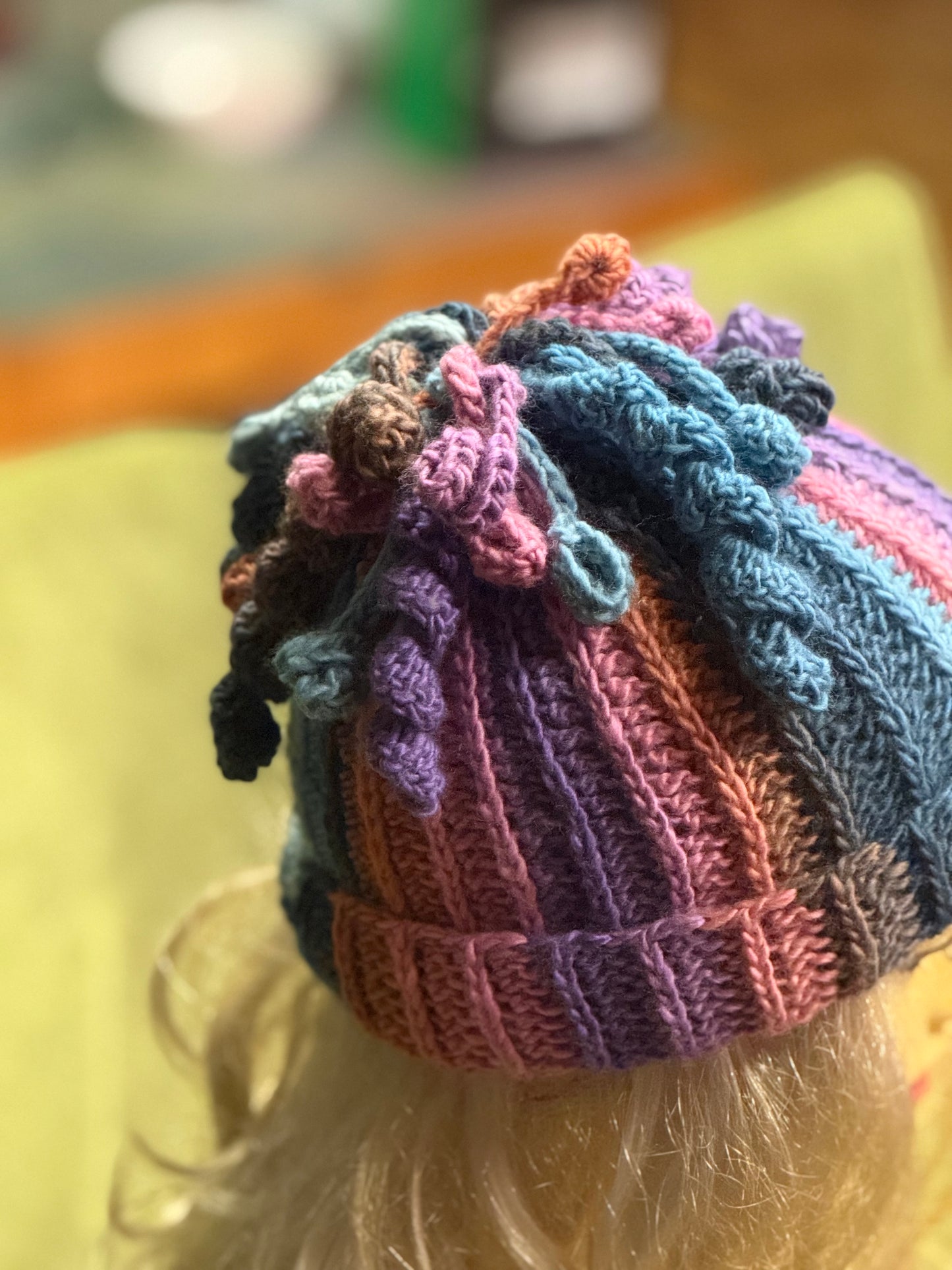 Medusa Beanie - Unique Handmade Crochet Hat with Textured Details