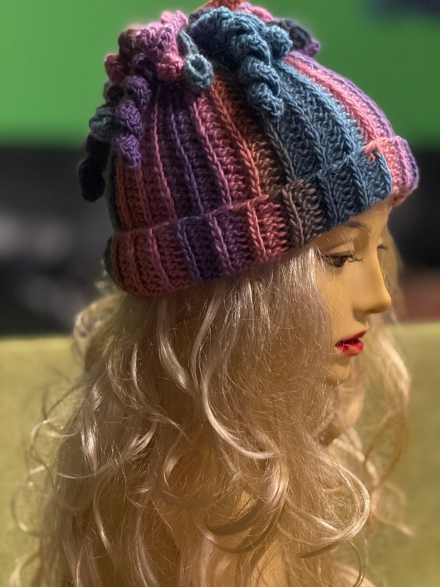 Medusa Beanie - Unique Handmade Crochet Hat with Textured Details