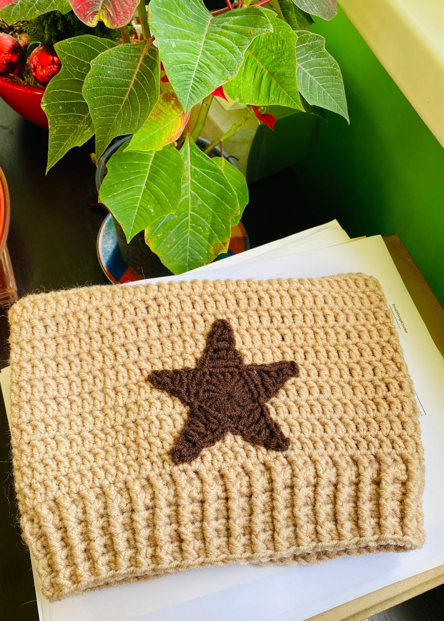 Crochet Cat Ear Beanie: Custom Star Hat, Wool Blend
