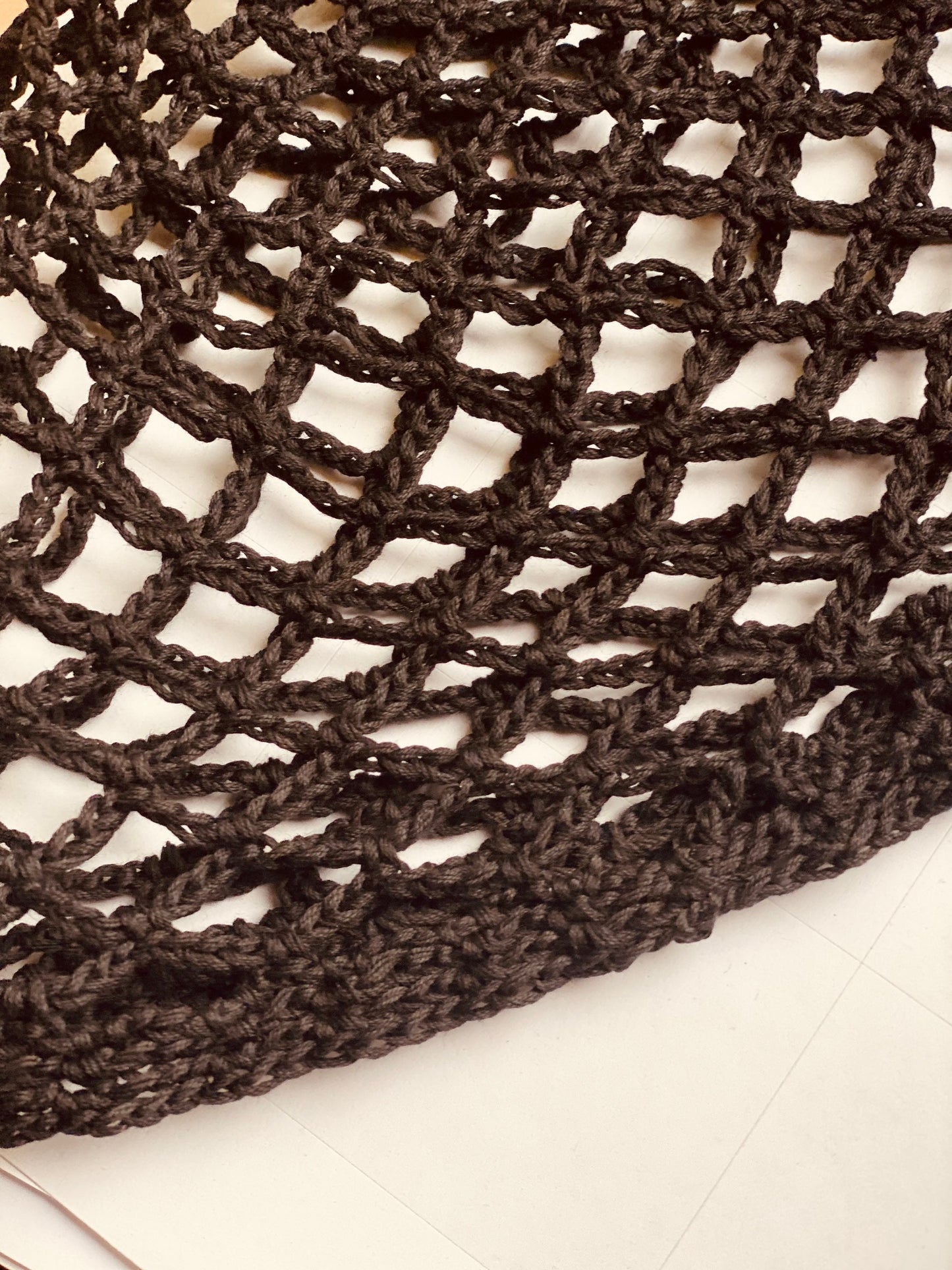 Black Mesh beanie, netted mesh beanie, crochet mesh hat, handmade mesh hat, handmade gift, gift for her, crochet web beanie
