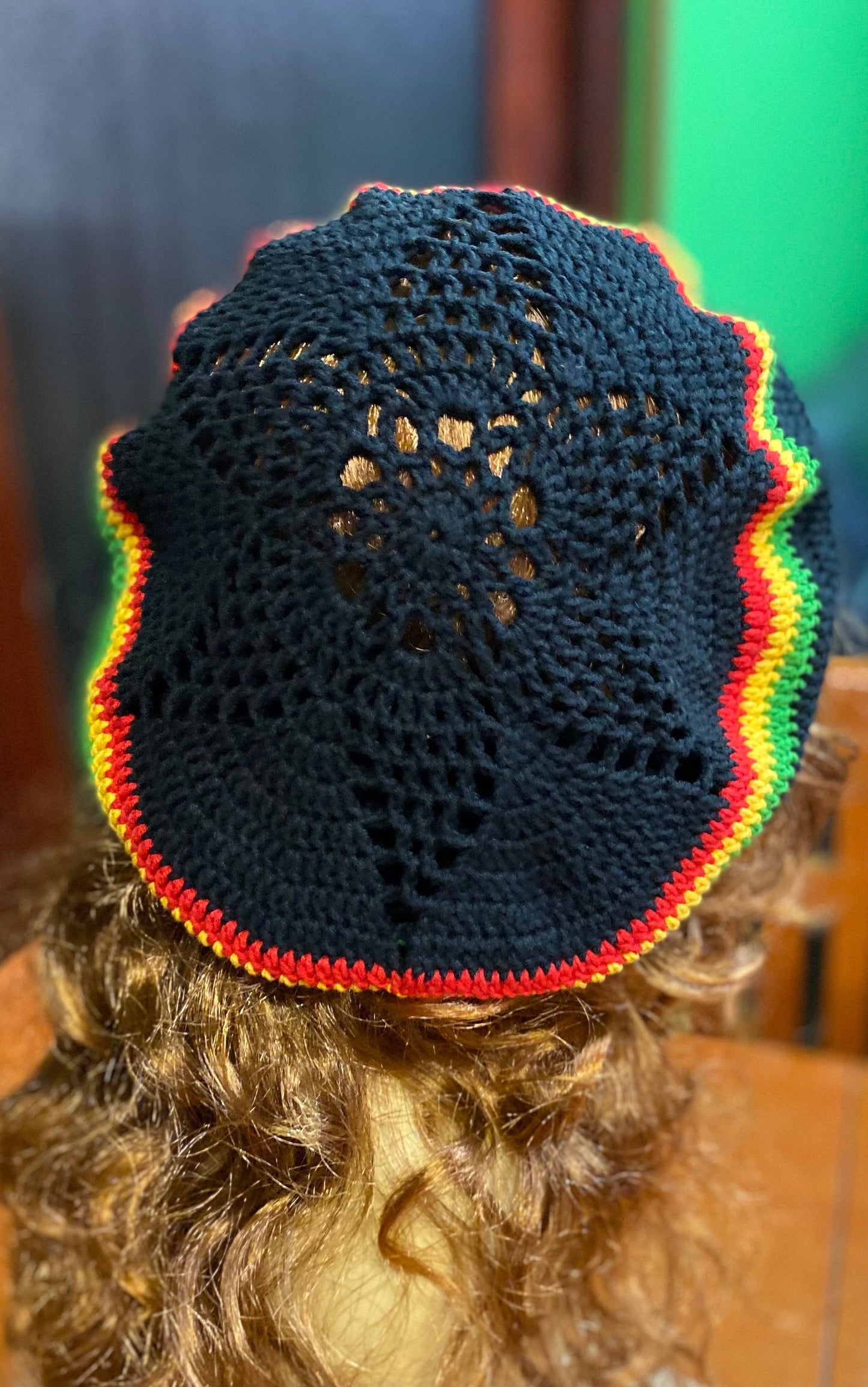 Oversized Rasta Dreadlock Hat: Handmade Crochet Beret