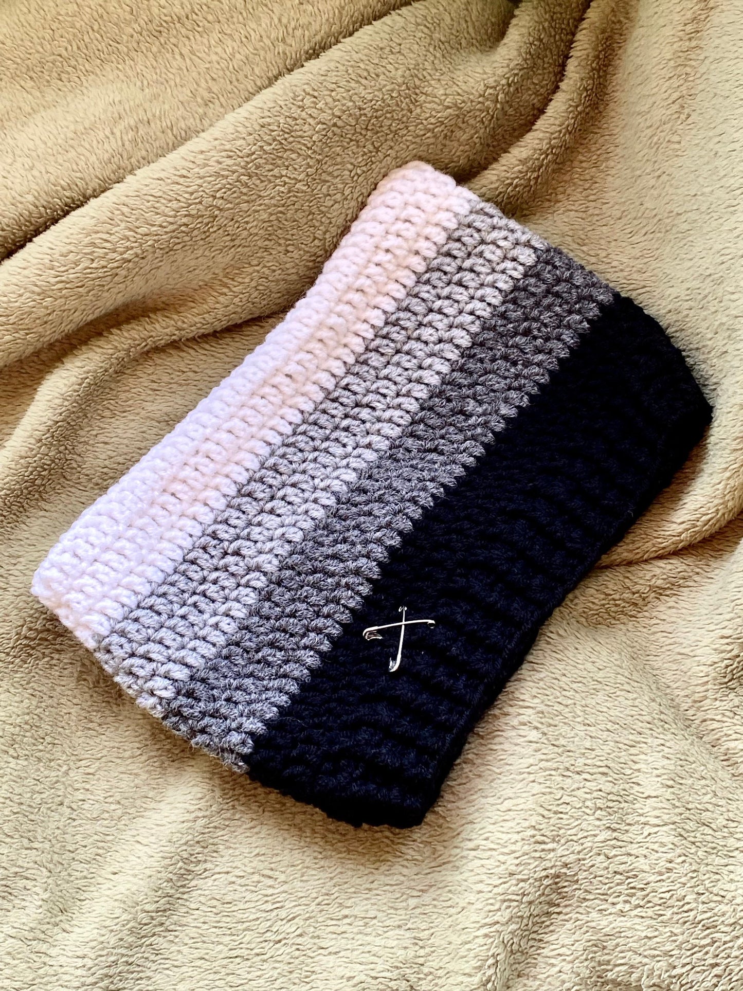 Crochet Cat Ear Beanie: Handmade Wool Blend Pin Hat
