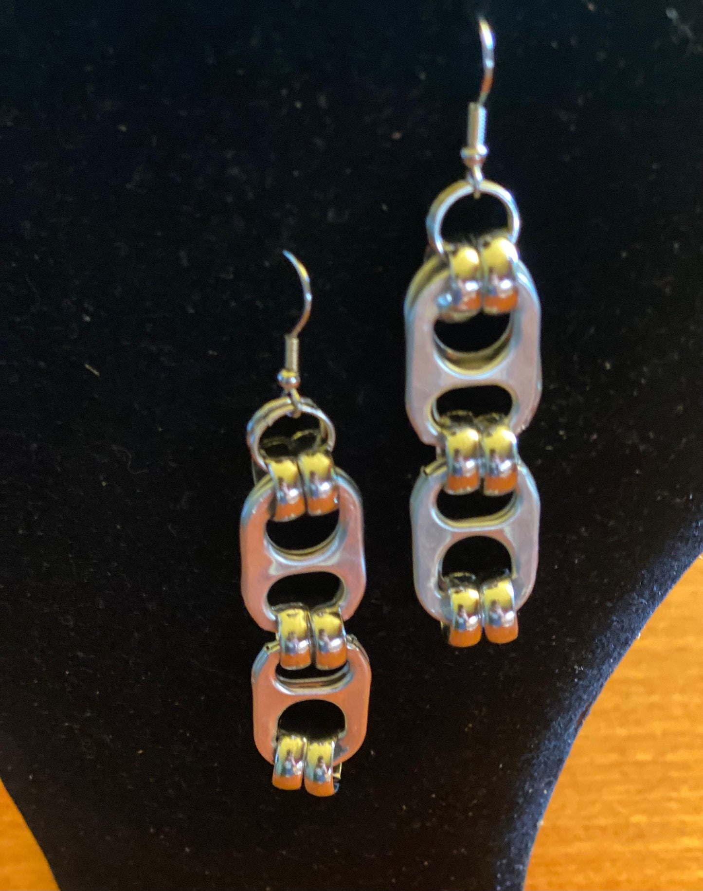 Recycled Soda Tab Bracelet: Handmade Stainless Steel Jewelry