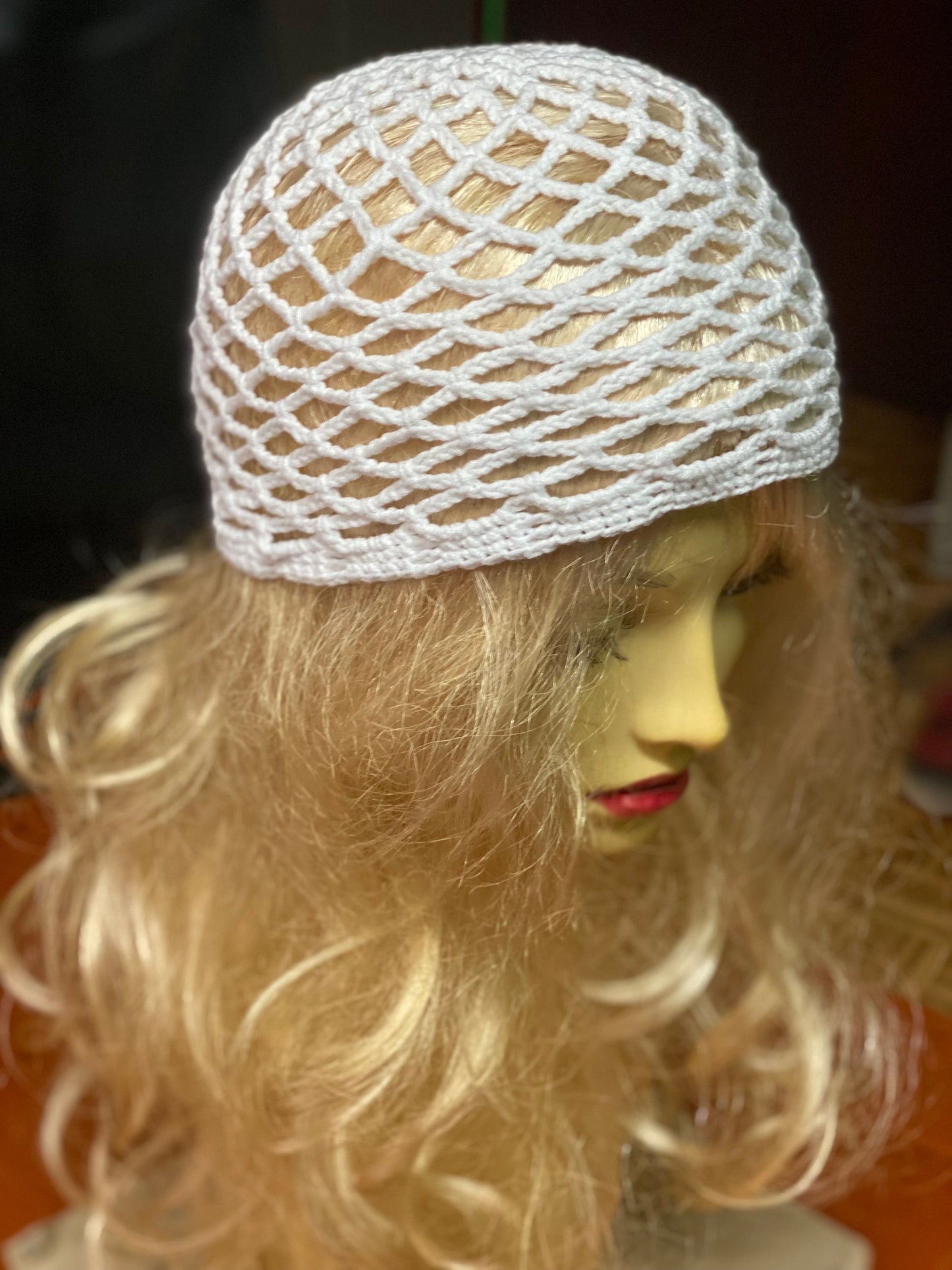 Crochet mesh beanie, black mesh hat, netted mesh beanie, crochet web hat, handmade hat, handmade gift, emerald green mesh beanie