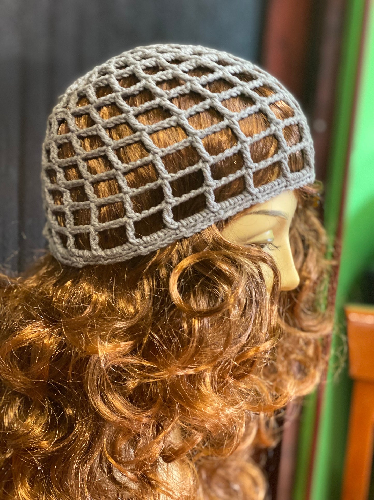Crochet mesh beanie, netted mesh beanie, web mesh hat, handmade mesh hat, handmade gift, gift for her, crochet lace beanie