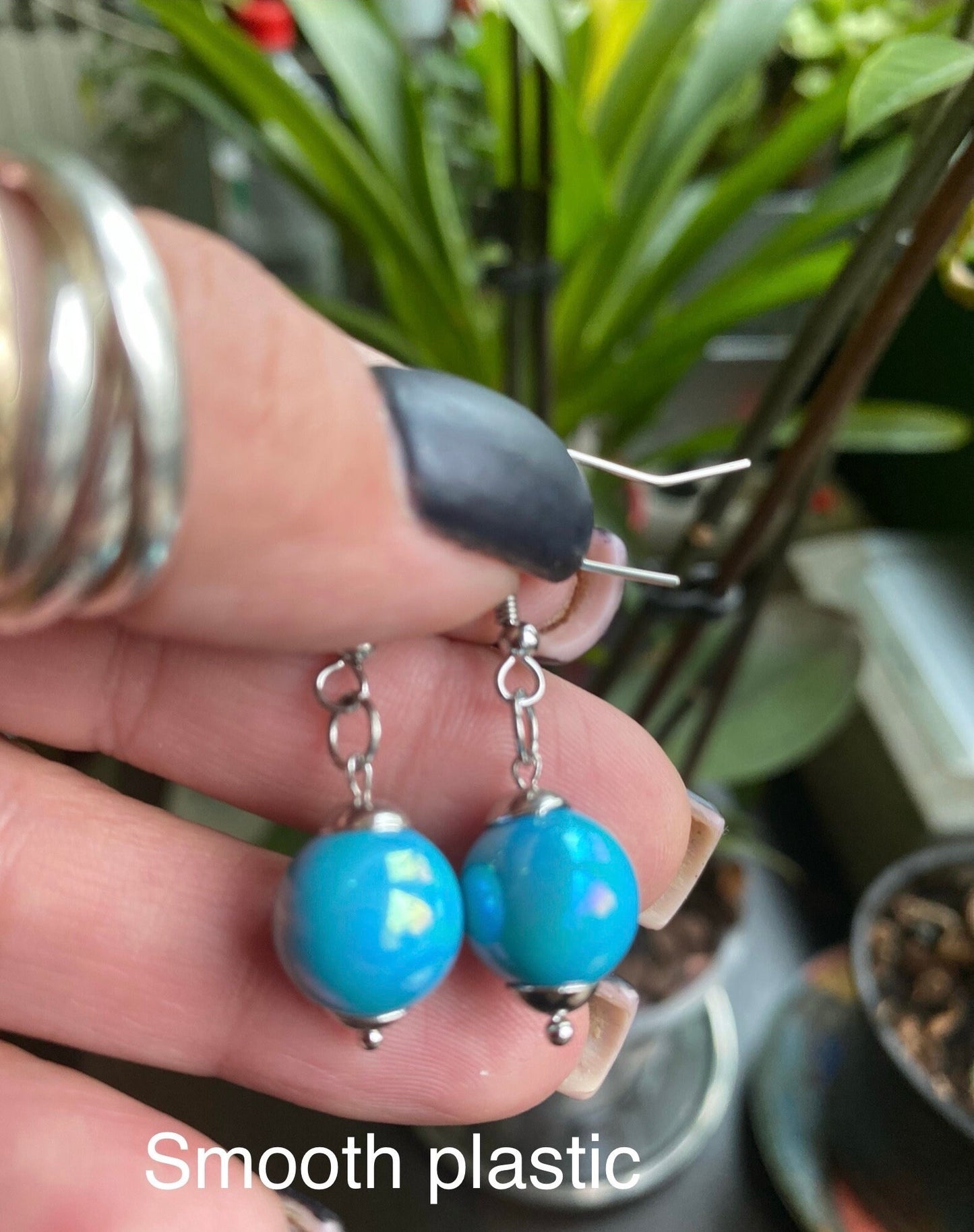 Anime earrings, handmade jewelry, gift for her, agate stone hematite, ceramic, rubber glass, red glass, cross, anime jewelry