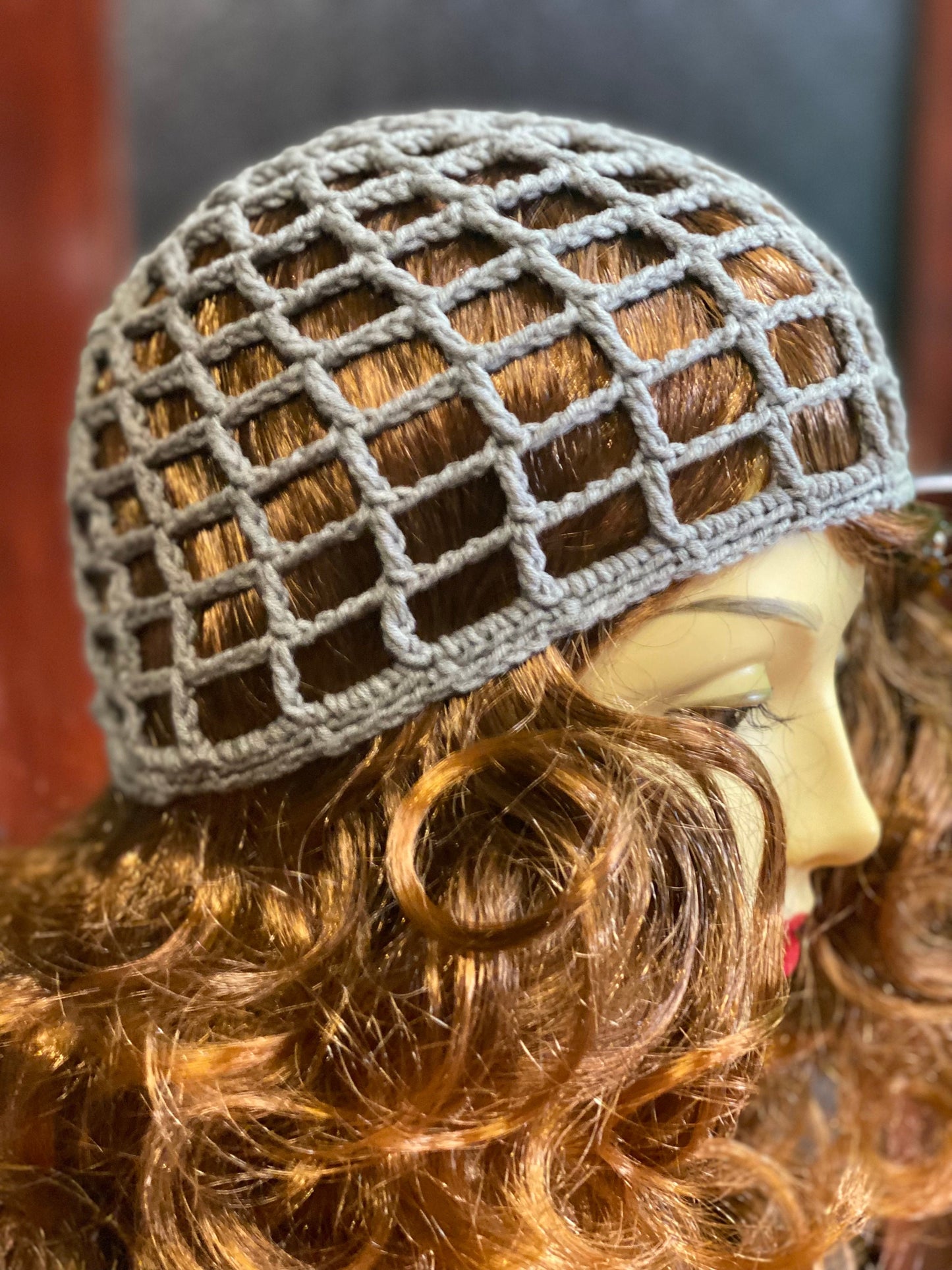 Crochet mesh beanie, netted mesh beanie, web mesh hat, handmade mesh hat, handmade gift, gift for her, crochet lace beanie